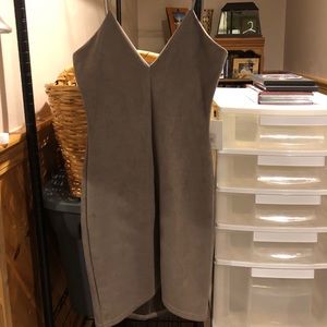 Misguided Bodycon suede Dress
